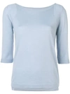 SOTTOMETTIMI 3/4 SLEEVES ROUND-NECK PULLOVER,1600424412946211