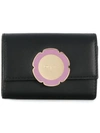 FERRAGAMO SALVATORE FERRAGAMO FLOWER PLAQUE KEYHOLDER - BLACK,68407712975493