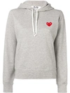 COMME DES GARÇONS PLAY LOGO EMBROIDERED HOODIE,AZT16912974912