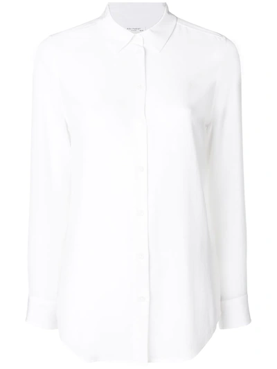 Equipment Essential Silk Shirt In Blanco