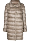 Herno Dora Puffer Jacket In Grey