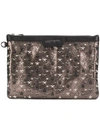 JIMMY CHOO DEREK STUDDED POUCH,DEREKGTA12974738