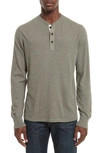 Rag & Bone Standard Issue Slub Cotton Henley In Sage