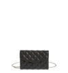 STREET LEVEL QUILTED BAG WITH CROSSBODY STRAP - BLACK,9381