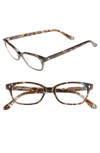 CORINNE MCCORMACK 'CYD' 50MM READING GLASSES - TRANSPARENT BROWN MARBLE,1015279-100
