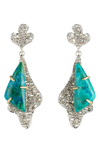 ALEXIS BITTAR ROXBURY CRYSTAL ENCRUSTED POST EARRINGS,AB82E001