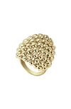 Lagos Caviar Gold Collection 18k Gold Dome Ring In Gold