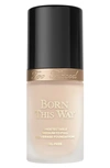 Too Faced Born This Way Natural Finish Longwear Liquid Foundation Snow 1 oz/ 30 ml In Snow