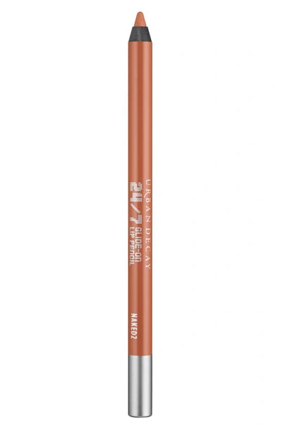 Urban Decay 24/7 Glide-on Waterproof Lip Liner Naked 2 0.04 oz/ 1.2 G In Naked2 (medium Beige Nude)