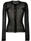 DOLCE & GABBANA CROCHET KNIT CARDIGAN,FX009TJAIAZ12895600