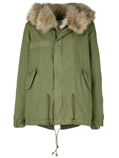 Mr & Mrs Italy Long Sleeved Parka In Green