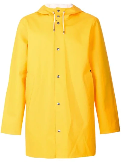 Stutterheim Hooded Raincoat - Yellow