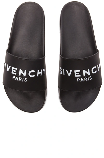 Givenchy Polyurethane Slide Sandals In Black