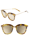 LE SPECS CALIENTE 53MM CAT EYE SUNGLASSES - SYRUP TORT,LSP1702012