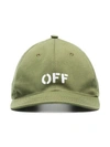 OFF-WHITE OFF-WHITE X BROWNS GREEN EMBROIDERED LOGO CAP,OMLB009S18400211430112967933