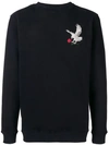 INTOXICATED eagle embroidered sweatshirt,ZIGZAGEAGLESWEATSHIRT12973753