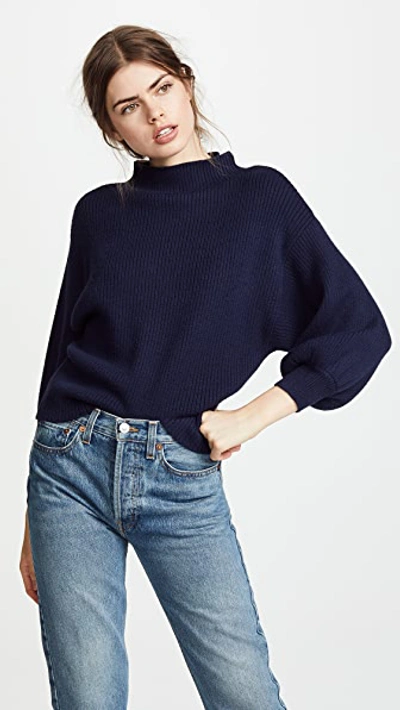 Line & Dot Alder Jumper In Navy