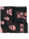 ALEXANDER MCQUEEN ALEXANDER MCQUEEN SKULL SCARF - BLACK,1106403943Q12938543