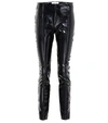 VALENTINO VINYL SLIM-FIT PANTS,P00325594