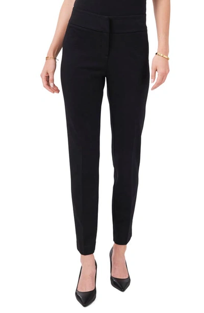 Vince Camuto Stretch Cotton Blend Ankle Pants In Black