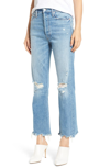 MOTHER THE TRIPPER RIPPED ANKLE FLARE JEANS,1566-259