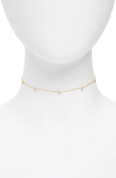 ARGENTO VIVO ARGENTO VIVO PAVÉ STAR CHOKER NECKLACE,825846GCL