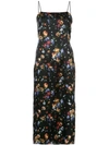 ADAM LIPPES ADAM LIPPES FLORAL-PRINT MIDI CAMI DRESS - BLACK,P18729HR12831601