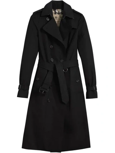 Burberry Waterloo Heritage Double-breasted Trench Coat In Honey