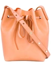 Mansur Gavriel Mini 'bucket' Bag - Brown In Brown