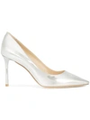 JIMMY CHOO JIMMY CHOO ROMY 85 PUMPS - GREY,ROMY85MLE12806461