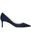 Jimmy Choo Romy 60 Navy Mid-heel Pumps