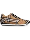 BURBERRY VINTAGE CHECK COTTON SNEAKERS,407615512963283