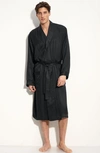 MAJESTIC HERRINGBONE STRIPE SILK ROBE,1840110