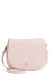 LONGCHAMP SMALL LE FOULONNE LEATHER CROSSBODY BAG - PINK,L1322021133