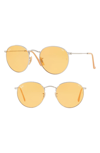Ray Ban 53mm Evolve Photochromic Round Sunglasses - Orange In Orange