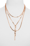 BAUBLEBAR AMBER LAYERED CHAIN Y-NECKLACE,31075
