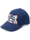 KENZO KENZO TIGER EMBROIDERED CAP - BLUE,F855AC301F2112933320