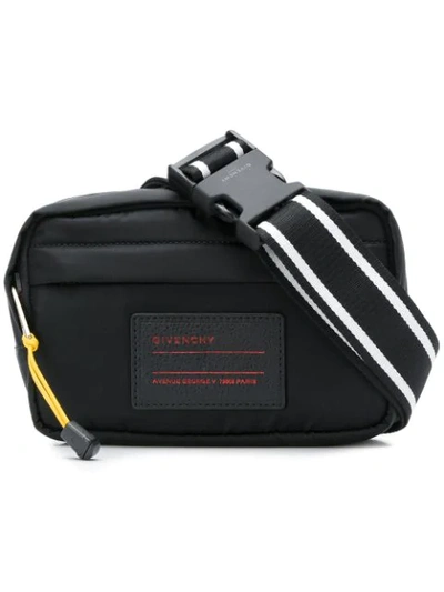 Givenchy Logo Patch Belt Bag In 001 Black