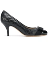 FERRAGAMO QUILTED BOW PUMPS,01N674069239212977189