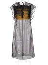 CALVIN KLEIN 205W39NYC X ANDY WARHOL FOUNDATION LAYERED TULLE AND SATIN DRESS,WWDC86P078A12860293