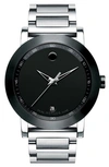 MOVADO 'MUSEUM' SPORT WATCH, 42MM,0606604