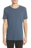Atm Anthony Thomas Melillo Slub Cotton Crewneck Tee In Denim