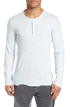 Atm Anthony Thomas Melillo Raw Edge Henley In Blue Sky