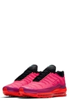 Nike Men's Air Max 97/plus Casual Shoes, Pink/red In Racer Pink/ Magenta/ Crimson