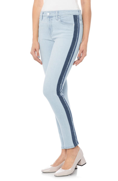 Joe's Jeans The Icon Colorblock Striped Ankle Skinny Jeans In Lois