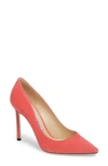 Jimmy Choo 'romy' Pointy Toe Pump In Flamingo Pink