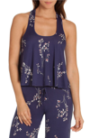 IN BLOOM BY JONQUIL FLORAL PAJAMA TOP,WMT175