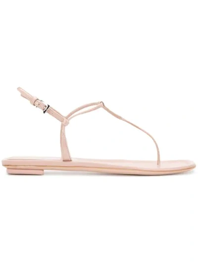 Prada Patent Leather Slingback Sandals In Nude And Neutrals