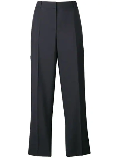 Givenchy Satin Side Stripe Tuxedo Trousers In Blue