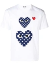 COMME DES GARÇONS PLAY polka dot heart print T-shirt,AZT23812987238